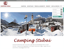 Tablet Screenshot of campingstubai.at